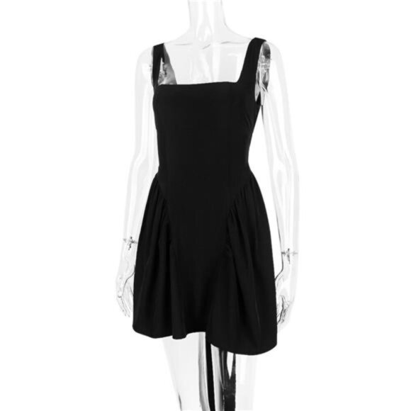 Backless Square Neck Mini Dress - Picture 5 of 16